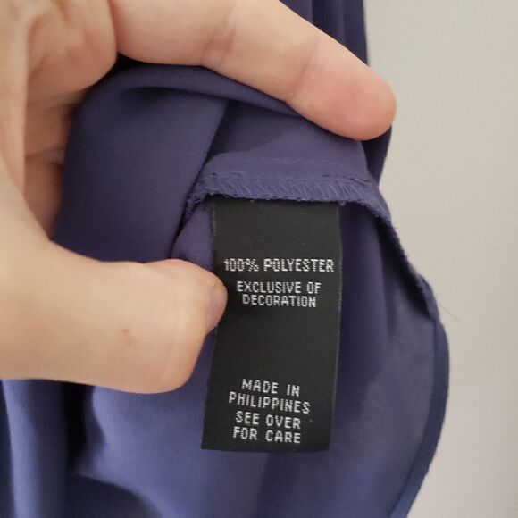 A. Byer Off Shoulder Top Denim Blue S - Picture 5 of 7